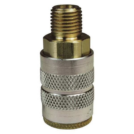 Dixon Male to Industrial Coupler, 1/4, Brass 2FM2-B