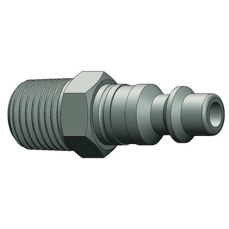 Dixon Male to Industrial Plug, (M)NPT, 1/4, Steel D2M2