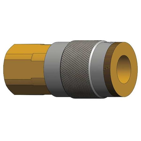 Dixon Coupler, (F)NPT, 1/4, Brass 2JF2-B