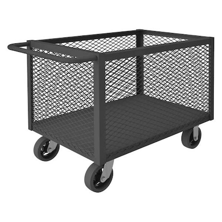 Zoro Select Mesh Truck, Powder Coat, 30 In. W, 65 In. L 4ST-EX-306033-6MR-95