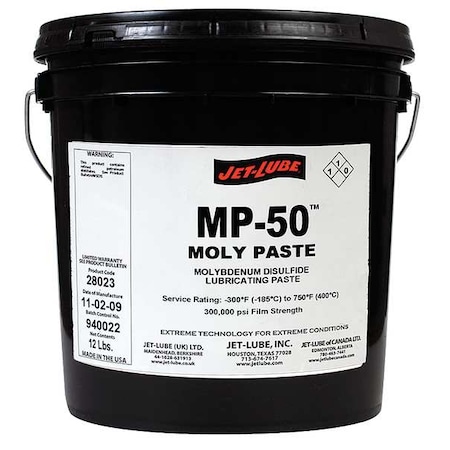 Jet-Lube Moly Paste, 1 gal, Pail, Black 28023