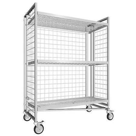 Zoro Select Nesting Wire Cart, 21 In. W, 45-1/2 In. L NTM-48-GHR