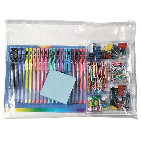 Zoro Select Reclosable Bag, Slide Seal, 11 in L, 14 in W, 3 mil Thick, Low Density Polyethylene (LDPE), Clear 5CNX6