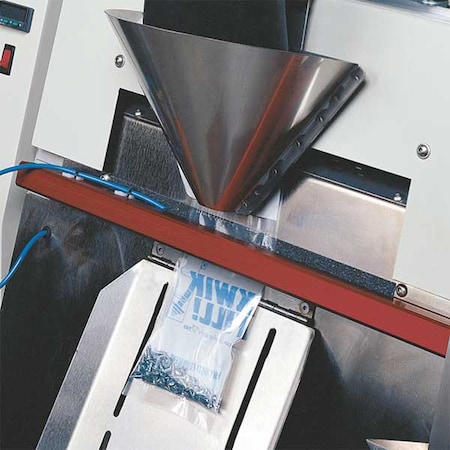 Zoro Select Open Poly Bags on a Roll, 7" x 5", 1.90 mil, Clear/White Back, None, 1750 PK 5CPP0