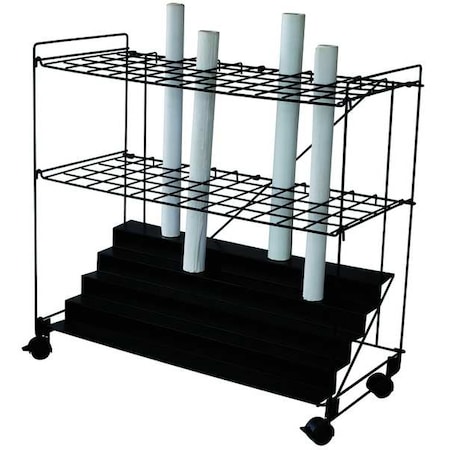 Zoro Select 34" W Roll File, Black 5CRX1