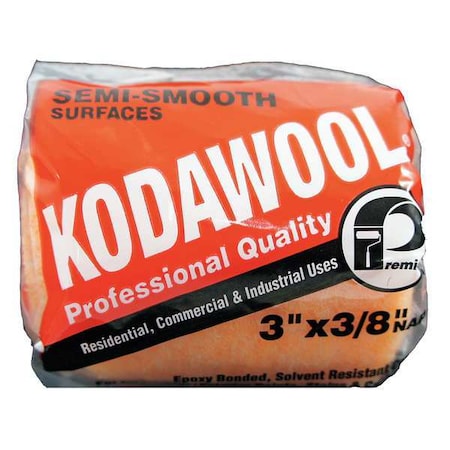 Premier 3" Paint Roller Cover, 3/8" Nap, Polyester/Knitted Wool 3KW2-38