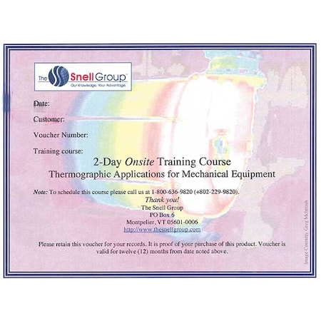 The Snell Group Thermography Training, Onsite, Mechanical SNELL-2D-ON-MECH