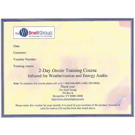 The Snell Group Thermography Training, Onsite, Weather SNELL-2D-ON-BLDG