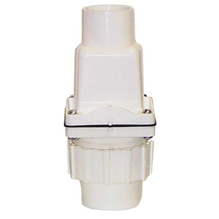 Zoeller 1-1/2" Socket PVC Union Check Valve 30-0102