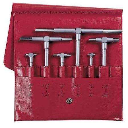 MITUTOYO Telescoping Gage Set, 6 Pc, 0.315 to 6In 155-903