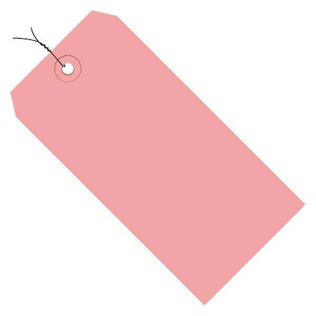 Partners Brand Shipping Tags, Pre-Wired, 13 Pt., 5 3/4" x 2 7/8", Pink, PK1000 G11073J