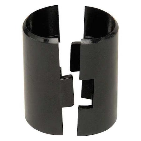 Partners Brand Wire Shelving Split Sleeves, Black, PK4 WSSLEEVE