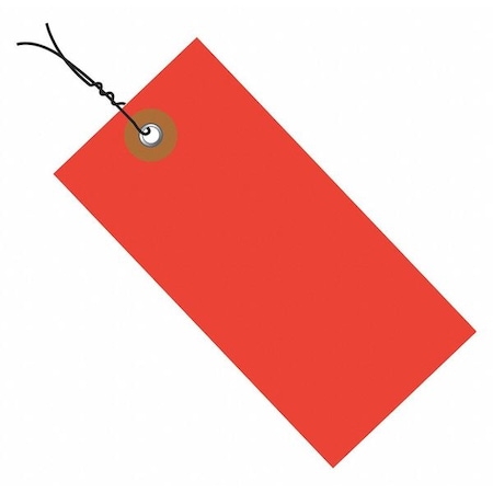 Tyvek Tyvek Shipping Tags, Pre-Wired, 6 1/4" x 3 1/8", Red, PK100 G14083D