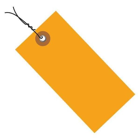 Tyvek Tyvek Shipping Tags, Pre-Wired, 4 3/4" x 2 3/8", Orange, PK100 G14053E