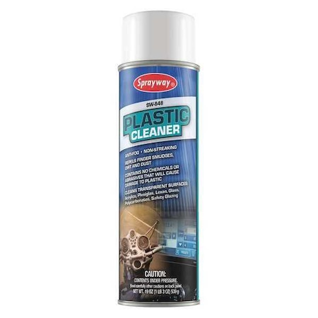 Sprayway Plastic Cleaner, 20oz., PK12 SW848