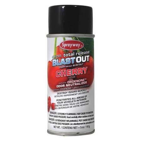 Sprayway Odor Neutralizer, Cherry, 5oz., PK12 SW245