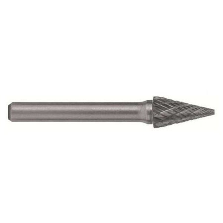 Cle-Line 1/4x1/4 Hardened Steel Shank Double Cut Carbide SM-3 Cle-Line 1850 Pointed Cone Bur C17571