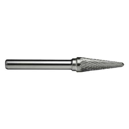 Cle-Line 1/4x1/4 Solid Carbide Shank Double Cut Carbide SL-1 Cle-Line 1852 Included Angle Bur C17564