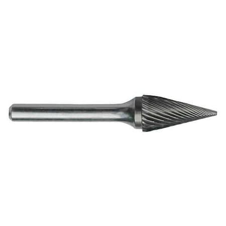 Cle-Line 12.70mmx6mm Hardened Steel Shank Standard Cut Carbide SM-5 Cle-Line 1850 Pointed Cone Bur C17673