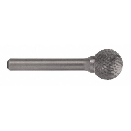 Cle-Line 1/4x1/4 Solid Carbide Shank Double Cut Carbide SD-1 Cle-Line 1853 Ball Shaped Bur C17533