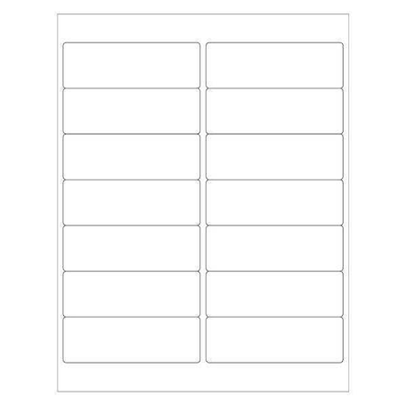 Tape Logic Tape Logic Rectangle Laser Labels, Master Case, 4" x 1 1/3", White, PK14000 LL122MC