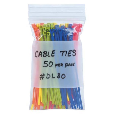 Partners Brand Reclosable Poly Bag, 24" L, 24" W, 4 mil Thick PB4018