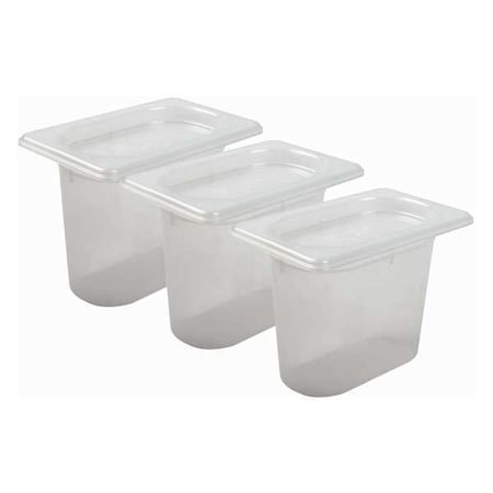 Modpans Mod Pans, 1/9 Food Pan, W/Lid, 1Qt, PK3 MP19RD