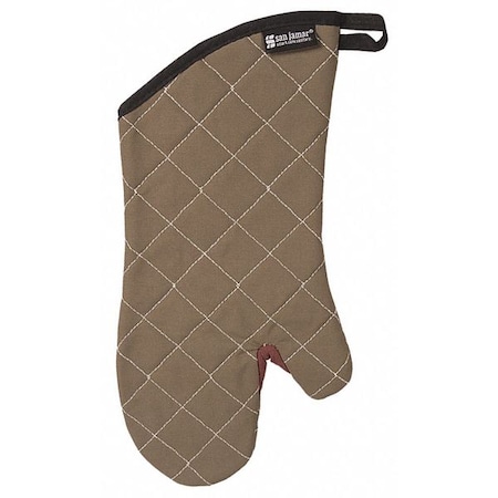 Bestguard Conventional Oven Mitt, Tan, 17", PR 800FG17