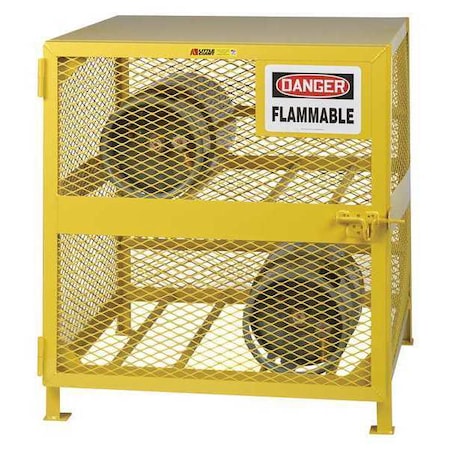 Little Giant Gas Cylinder Storage Unit, 4-Cylinder Cap GSH-36W-40H