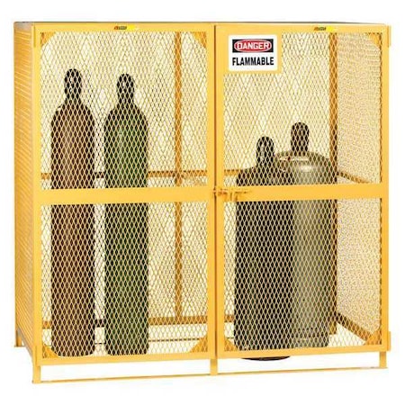 Little Giant Gas Cylinder Storage Unit, 10 to 30 Cap GSU-72W-70H