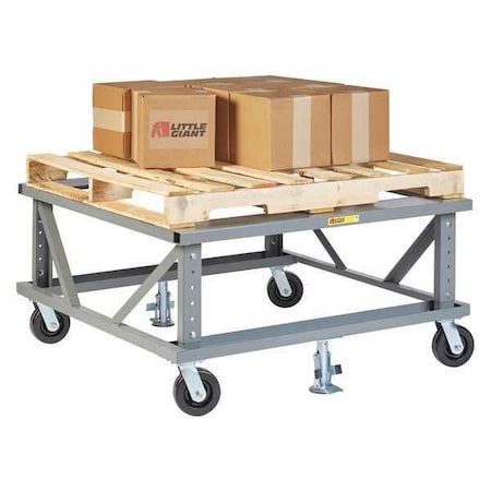 Little Giant Mobile Pallet Stand, Adjustable, 42 x 48" PDE-4248-6PH-2FL