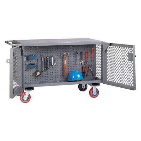Little Giant 24x48" Maintenance Cart 2-Sided, Pegboard ST-2448-6PY-PB