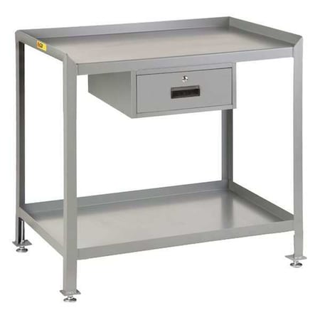 Little Giant Workstation, 2-Shelf, 1-Drawer, 24 x 36" SW-2436-LL-DR