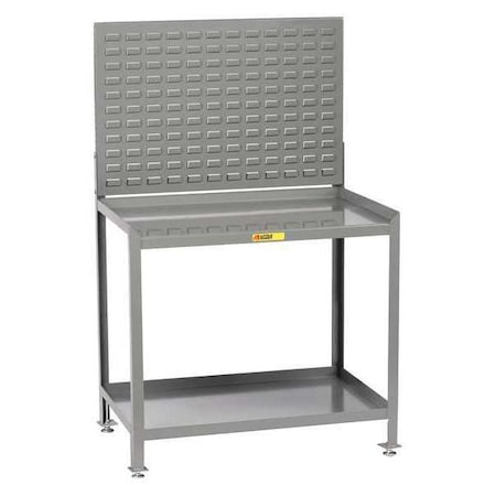 Little Giant Workstation, 2-Shelf, Louvered, 24 x 48" SW-2448-LL-LP