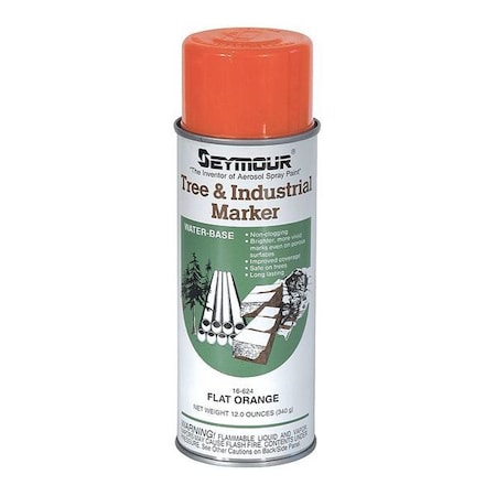 Seymour Of Sycamore Tree and Industrial Marking Paint, 12 oz., Orange, Water -Based 16-624