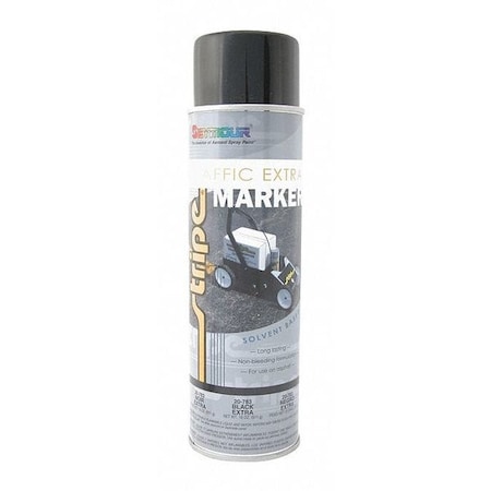 Seymour Of Sycamore Traffic Marking Paint, 18 oz., Black, Solvent -Based 20-783