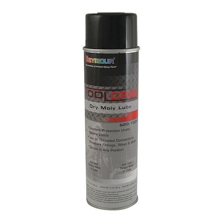 Seymour Of Sycamore Dry Moly Lube, 14oz., 20 oz, Aerosol Can, Black 620-1505