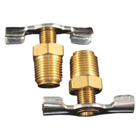 Milton Compressor Tank Drain Cock, 1/8" NPT, PK10 614-2