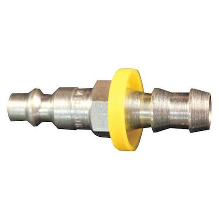 Milton M Push-Lock Plug, 1/4"Hose Barb, PK10 1736-4