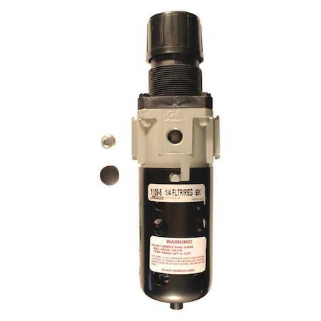 Milton Poly Piggyback Filter Regulator, 1/4" 1109-5