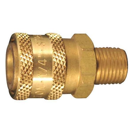 Milton Straight Through Coupler, 1/4" MNPT, PK10 1762
