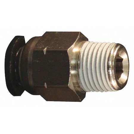 MILTON PTC Tube Fitting, 3/8" MNPT, 1/2" OD, PK10 2200-11