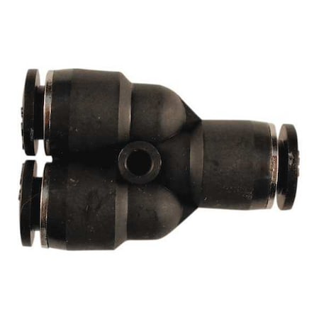 Milton PTC Y Fitting, 1/4" OD, PK10, Nylon, 10 PK 2211-1