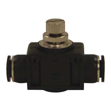 Milton PTC Speed/Flow Control, 3/8" OD, PK5, Nylon, 5 PK 2212-3