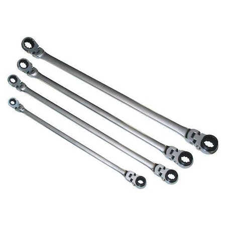 Mountain Reversible Ratcheting Wrench, 4Pc, SAE RF7
