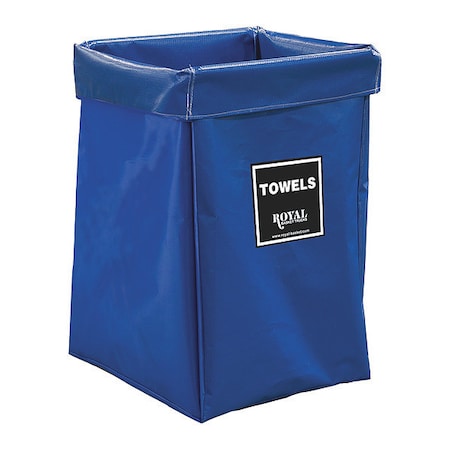 Royal Basket Trucks X-Frame Bag, 6 Bu, BL Vinyl, Towels R06-BBX-XTN