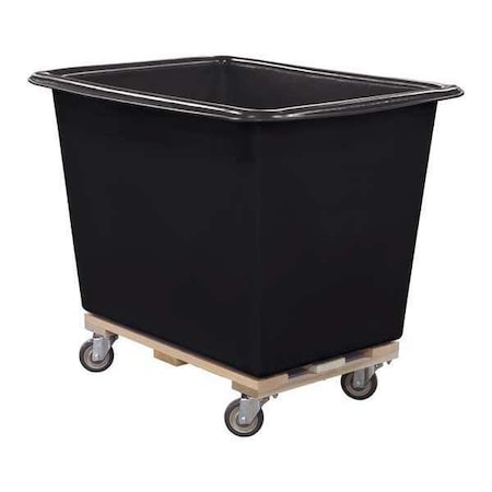 Royal Basket Trucks Poly Truck, 20 Bu, Black, Wood Base R20-BKX-PTA-4UNN