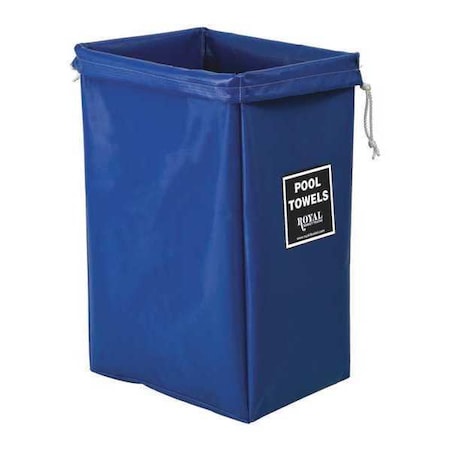 Royal Basket Trucks Hamper Bag, Blue Vinyl, Pool Towels R00-BBX-PHN