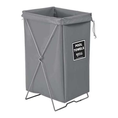 Royal Basket Trucks Hamper Kit, Gray Vinyl, Pool Towels R00-GGX-PHK