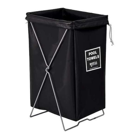 Royal Basket Trucks Hamper Kit, Black Vinyl, Pool Towels R00-KKX-PHK